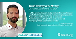 Forum robotergestützte Montage ArtiMinds